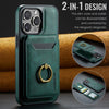 For iPhone 13 Pro Max DG.MING K1 MagSafe Detachable Wallet RFID Back Cover Phone Case(Green)