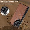 For Samsung Galaxy S24 Ultra 5G LC.IMEEKE Magsafe Phone Case(Brown)