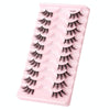 10pairs /Box Half False Eyelashes With Transparent Stems Natura Extension Lashes Y1005