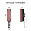 A02 Bicycle Taillight Bicycle Riding Motorcycle Electric Car LED Mountain Bike USB Charging Safety Warning Light (100 Hours, Plastic Bag)