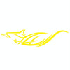 D-905 Animal Pattern Car Modified Decorative Sticker(Yellow)