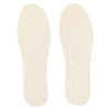 1pair Wool Winter Soft Anti-Odor Latex Warm Thick Padded High Elastic Shock Absorbing Insoles, Size: 36-37(Beige)