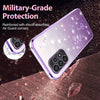 ForSamsung Galaxy A53 5G Gradient Glitter Flower All-inclusive Phone Case(Purple)