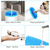Automatic Pet Paw Cleaner, L (14-19cm), Pink/White - USB Rechargeable