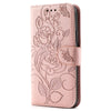 For Samsung Galaxy A16 4G / 5G Rose Butterfly Embossed Leather Phone Case(Rose Gold)