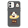For iPhone 11 Skin Feeling Jelly TPU Hybrid PC Phone Case(Enthusiastic Puppy Black)