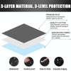 600D Oxford Cloth Car Snow Block Waterproof Windshield Coverings With Magnetic S