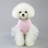 White Cotton Pet Skirt - Size L | Cat, Small Dog, Rabbit