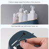 No Drill Wall Mounted Shower Shelf Cell Phone Bathroom Shampoo Holder, Size: 26x10x6cm (Sky Blue)