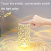 RGB Crystal Rose Atmosphere Table Lamp Bedroom Touch LED Decorative Night Light, Style: Bluetooth Speaker Model