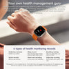 ZGA W02 2.02 inch Screen Seconds Hand BT Call Smart Watch, Support Heart Rate / AI Voice Assistant / Sedentary Reminder(Orange)