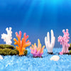 10 White Resin Coral Ornaments - Aquarium & Terrarium Decor