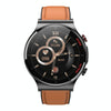 E300 1.32 Inch Screen Leather Watch Strap Smart Health Watch Supports Body Temperature Monitoring, ECG monitoring blood pressure(Brown)
