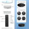 22cm Mirror Electric Rotating Display Stand Live Video Shooting Props Turntable Regular Version(Black)