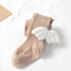 Spring And Autumn Children Tights Baby Knitting Pantyhose Size: L 2-4 Years Old(Milk Brown)