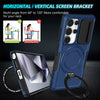 For Samsung Galaxy S25 Ultra 5G Sliding Camshield MagSafe Holder TPU Hybrid PC Phone Case(Royal Blue)