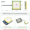 Waveshare 24095 GNSS Active Ceramic Positioning Antenna, IPEX 1 Connector