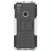 For Alcatel 3L (2021) Tire Texture Shockproof TPU+PC Protective Case with Holder(White)