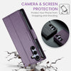 For Samsung Galaxy S25+ 5G CaseMe 023 Butterfly Buckle Litchi Texture RFID Anti-theft Leather Phone Case(Purple)