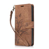 For Samsung Galaxy A36 5G Orchid Butterfly Embossed Leather Phone Case(Brown)