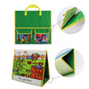 Story Theme Portable Felt Board Classroom Desktop Auxiliary Teaching Kids(Marine Life Theme)