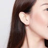 Sterling Silver S925 Earrings Simple Zircon Earrings