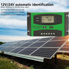 10A 12V/24V Solar Charge And Discharge Controller Dual USB Port LCD Solar Cells Panel Charge Regulator
