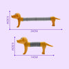 5 PCS Retractable Dog Puzzle Decompression Telescopic Tube Toy(White)
