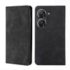 For Asus Zenfone 9 Skin Feel Magnetic Horizontal Flip Leather Phone Case(Black)