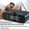 DAB-A5 LED Display Bedside DAB/FM Clock Radio with Bluetooth Speaker, EU Version(Black)