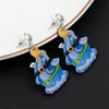 Halloween Acrylic Earrings Personality Festive Jewelry, Style: E000174 Blue