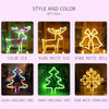 Christmas Decoration Neon Lights Wall-Mounted Ornaments, Spec: Tree-Green Light