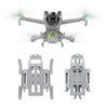 For DJI Mini 3 STARTRC LED Light Folding Anti-fall Heightened Landing Gear Training Rack (Grey)