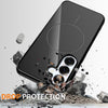 For Samsung Galaxy S25 5G Glossy TPU Shockproof MagSafe Phone Case with Lanyard(Black)