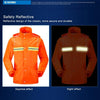 Adult Split Reflective Raincoats Rain Pants Cleaners Waterproof Clothes Labor Insurance Safety Sanitation Suits, Size: L