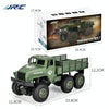 JJR/C 1:18 2.4Ghz 4 Channel Remote Control Dongfeng 7 Six-wheeled Armor Truck Vehicle Toy(Green)