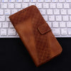 For Xiaomi Redmi K70 / K70 Pro Seven-shaped Embossed Leather Phone Case(Brown)