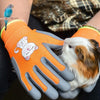 1pair TPE Children Cartoon Gloves Hamster Parrot Anti-scratch Bite Student Gardening Protective Anti-slip Wear-resistant Gloves, Size: M Orange