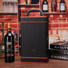 Rhinestone Double Bottle Wine Box Leather Wine Packaging Gift Box With Wine Tools, Style: Orange Edge