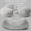 Portable Nap Neck Care Pillow Multifunctional Airplane Travel U-Shaped Pillow, Style: Gray Memory Cotton