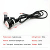 10 PCS 23mm 1.5W DC9-80V Motorcycle Eagle Eye Light Double Lens(Red Light)