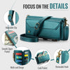 For Samsung Galaxy S25+ 5G CaseMe C36 Card Slots Zipper Wallet RFID Anti-theft Leather Phone Case(Blue)