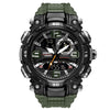 SMAEL 1921 Outdoor Sports Waterproof Men Luminous Time Watch Electronic Watch(Army Green)