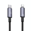 USAMS US-SJ662 Type-C To 8 Pin 30W Fast Charge Data Cable, Length: 1.2m(Black)