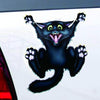 5 PCS Black Cat Pattern Halloween Car Sticker Decor