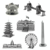 3 PCS 3D Metal Assembly Model World Building DIY Puzzle Toy, Style:Sydney Opera House