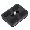 Fittest PU-50 Universal Aluminium Alloy Quick Release Plate with Rubber Cushion