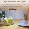 L-0 Cartoon Snail Pen Holder USB Rechargeable LED Soft Eye-Protection Desk Lamp(Yellow)
