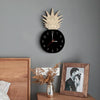 Fruit Personality Mute Wall Clock Acrylic Children Decoration Clock(C Black)