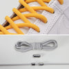 1 Pair Elastic Metal Buckle without Tying Shoelaces(Grey)